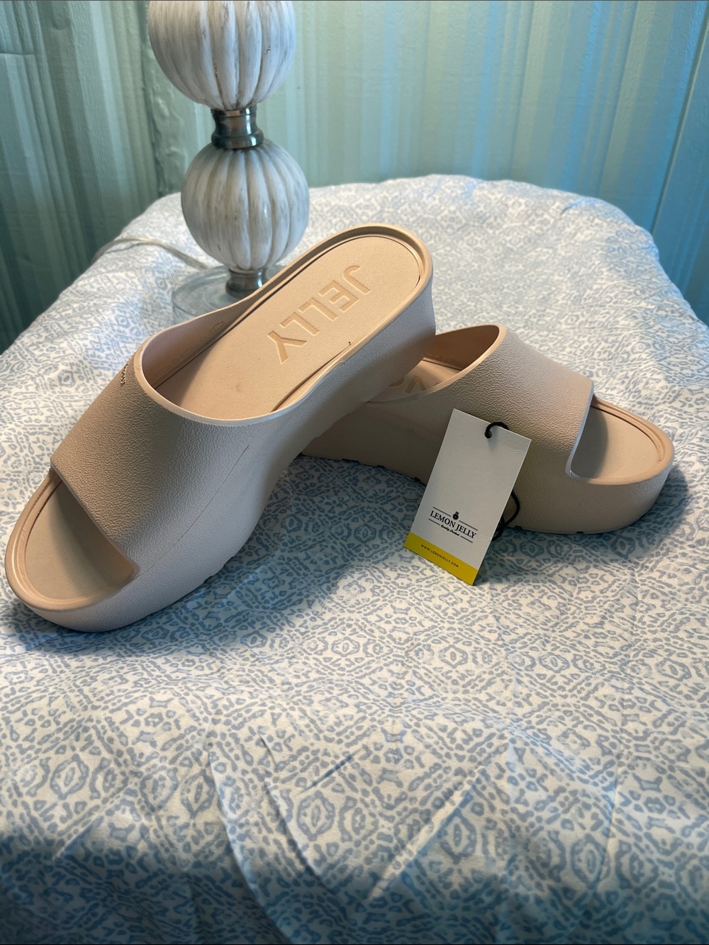 Lemon Jelly Slide “Sunny 28” Sandals in Desert Color NEW Size 40/10